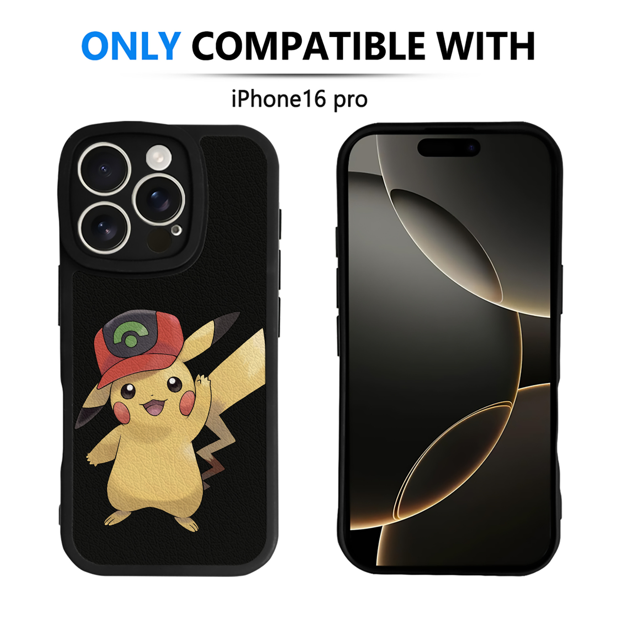 （画像用） ポケットモンスター Pokémon 【iPhone 16シリーズ対応】シリコンスマホケース（レザー調） 材質：シリコン